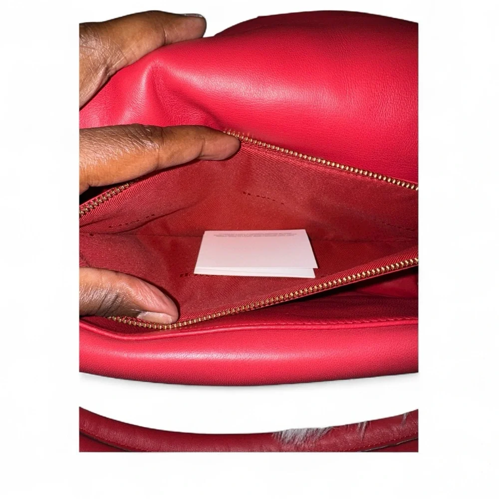 COACH Pillow Tabby 26 Leather Shoulder Bag in Red Apple NWT - Picture 9 of 13